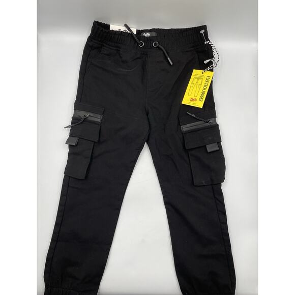 Public Supply Co Boys Gray Cargo Jogger Pants Size XL (7) Flex Tech NEW W/ Tags - Picture 1 of 4